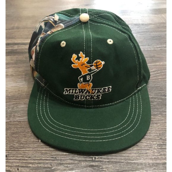 Marques Johnson 8 Milwaukee Bucks Hat SGA Green Cap Hat Adjustable - Picture 1 of 6